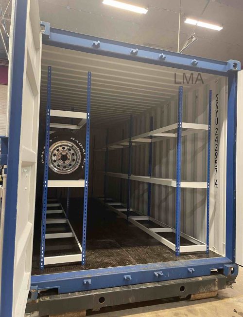 5, däckställning container 5, däckställning container
